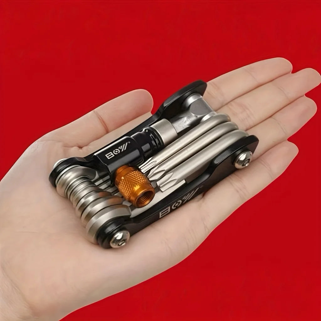 16-in-1 Socket Wrench Set, Non-Slip Rotating Head. Durable Stainless Steel for Home & Car Repairs. Easy & Universal Tool.