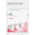 1PC Portable High-Pressure Oral Irrigator Manual Water Flosser Toothpick Style Deep Cleaning Gums & Teeth Care