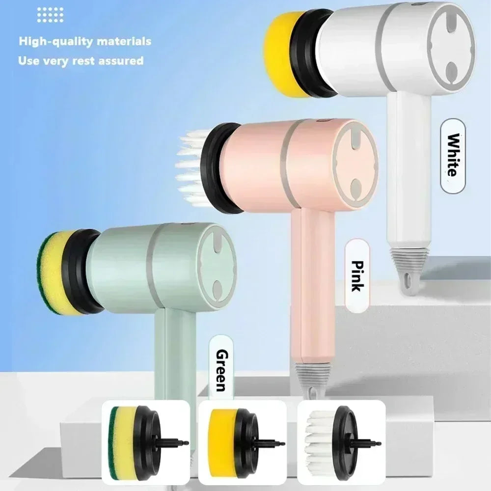 Automatic Cleaning Brush,Wireless Electric ,USB Charging, Kitchen Dishwashing Brush, Bathtub, Tile, Professional Cleaning Brush