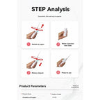 1PC Portable High-Pressure Oral Irrigator Manual Water Flosser Toothpick Style Deep Cleaning Gums & Teeth Care